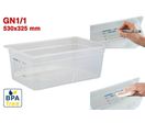 GN1/1 - PROFONDEUR 200 MM (HACCP) / SANS BPA - LABEL IML - SANS COUVERCLE