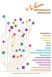 Catalogue Catalogue résumé Wimesure 2025