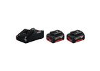 Bosch - Kit Batterie GBA 18V 4.0Ah x2 + Chargeur GAL 18V-40 - 18V 4Ah - Pour Outils Bosch 18V