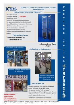 Portique antivol SYMPHONY II RF 8.2 MHz