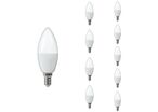 Pack de  10 - Ampoule LED E14 4.8W C37 180° - Blanc Froid 6000K - 8000K