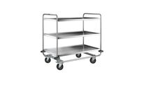 Servante en inox 304 - 3 plateaux - 200 kg