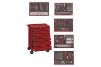 Servante rouge foam mini master set 7 tiroirs Teng Tools TCEMM385EV