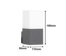 Applique Murale Grise LED IP44 Alu pour ampoule E27