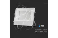 Projecteur LED Gris 100W 185lm/W - Blanc Neutre 4000K - 5500K