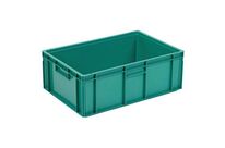 Manutan Expert - Bac norme Europe régénéré Vert - 39 L - Empilable et Gerbable - 97% Recyclé