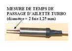 Mesure de temps de passage d'ailette turbo