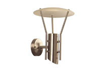 Applique GU10 35W inox verre Ø25cm x H33cm IP54 CL1 230V