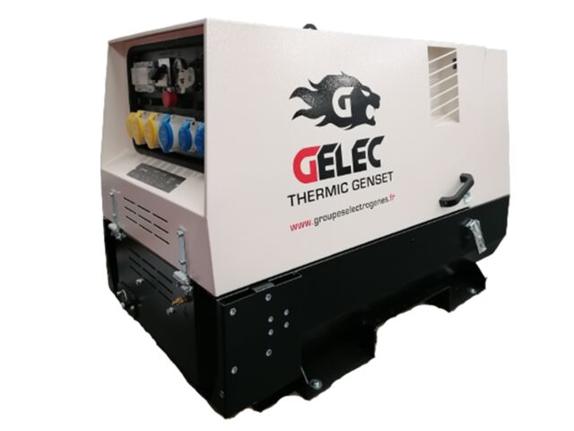Groupe électrogène diesel mobile 11 kVA insonorisé monophasé | GELEC ENERGY 