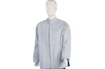 Veste soudeur. Cuir croûte. Dos toile Proban®. Longueur 80 cm SOUDAVEP.