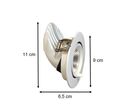 Spot LED Rond Encastrable Orientable BLANC 10W - Blanc Neutre 4000K - 5500K