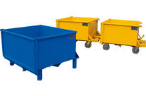 Benne basculante à porte frontale