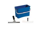 Kit Complet Lavage Vitres Avec Seau Raclette Et Mouilleur