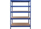 Manutan Expert - Rayonnage léger Rapid 3 Évolution 1800x1200x450mm Bleu - 5 Tablettes 250kg/tablette - Garantie 10 ans