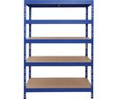 Manutan Expert - Rayonnage léger Rapid 3 Évolution 1800x1200x450mm Bleu - 5 Tablettes 250kg/tablette - Garantie 10 ans