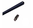 Rail Triphasé pour Spot LED - 1 m / Noir