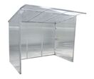 Larbaletier - Abri Fumeur Clear Aluminium Polycarbonate Gris 2.55x1.94m - Module Simple - Garantie 3 Ans