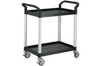 Stockman - Chariot à plateaux en plastique 250 kg - 2 plateaux 680x450mm - Polypropylène résistant