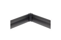 Connecteur d&amp;#039;Angle pour Profilé Aluminium Plinthe Couleur Noir
