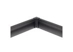 Connecteur d'Angle pour Profilé Aluminium Plinthe Couleur Noir