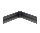 Connecteur d'Angle pour Profilé Aluminium Plinthe Couleur Noir