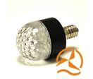 Ampoule diffusante 18 LEDs 220 Volts culot E14 éclairage blanc chaud