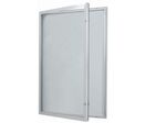 AME - Vitrine d'affichage extérieur 70x100 cm - 9 feuilles - Fond gris magnétique - 2 serrures