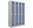 Vinco - Vestiaire industrie propre 4 colonnes 300mm Moraillon Bleu - Acier - 1800x1200x500mm - Éco-responsable