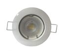Pack de  10 - Kit Spot LED GU10 encastrable Rond BLANC avec une ampoule 8W - Blanc Froid 6000K