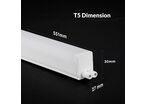 Tube Néon LED T5 60cm 7W 2 Têtes avec Interrupteur - Garantie 6 ans - Blanc Neutre 4000K -