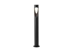 Borne Extérieure LED 6W Colonne Noir IP65 80cm - Blanc Chaud (2300K - 3500K)