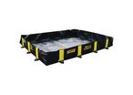 Justrite - Bac de rétention souple 1344L Noir - PVC, Résistant Acides Bases & Hydrocarbures - 2.64m x 2.03m x 0.30m