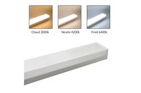 Réglette LED 120cm Blanche 48W IP20 CCT