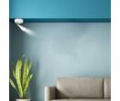 Lampe Murale 4.5W avec Interrupteur Blanc/Argent - Blanc Chaud 2300K - 3500K