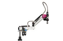 Bras de taraudage pneumatique de M3 à M16 250 tpm 6 bars portée effective 877 mm avec 8 douilles de taraudage ø19 mm Optidrill DGP16