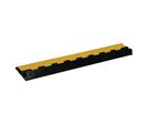 Manutan Expert - Protège-câble extérieur 2 canaux D30 mm - PVC Noir/Jaune - Charge 12T - 1.045m