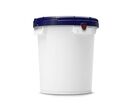 Curtec - Seau 20L Blanc avec Couvercle UN - Polyéthylène Haute Densité - Stockage Alimentaire Sécurisé