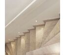 Balise LED Encastrable Ronde 3W 220V 34° Blanche IP20 pour Escaliers - Blanc Chaud 2300K -
