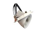 Spot LED Rond Encastrable Orientable BLANC 40W - Blanc Chaud 2300K - 3500K