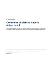 Choisir sa nacelle : Livre blanc