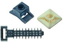 Chevilles et embases pour colliers