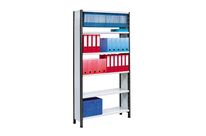 Rayonnage bureau H.2000 universel côtés pleins avec tablettes L.970 x P.350 mm