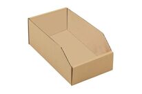 Bacs à bec carton kraft brun - 300x160x115 mm - 5.5 L - Éco-responsable