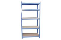 Rayonnage Budget II - Étagère de stockage 1720x900x600mm - 5 tablettes 175kg - Acier époxy bleu - Charge 850kg