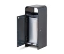 Poubelle urbaine en acier renforcé pour tri sélectif | CHICAGO TRI 1 FLUX -S 75 L &amp; XL 120 L 