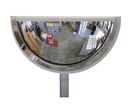 Kaptorama - Miroir de surveillance 1/4 sphère - Vision 180° Panoramique - Plexi+ Blanc - 460x250mm