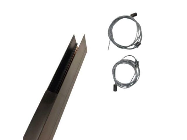 Kit Rail Magnétique en Saillie + Kit de Suspension (2 m)