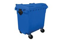 Manutan Expert - Conteneur 4 Roues 770L Bleu - Polyéthylène Recyclé 70% - Idéal Déchets