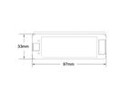 Kit Contrôleur LED CCT RF 12-24V DC Max 10A avec Télécommande - Blanc