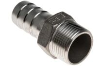 Raccordement de tuyauterie industrielle | Mamelon inox 316 RS PRO mâle 3/4&amp;quot; – mâle 20 mm